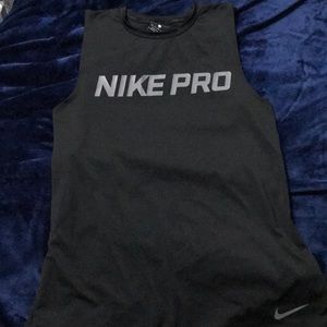 Sleeveless Nike workout shirt